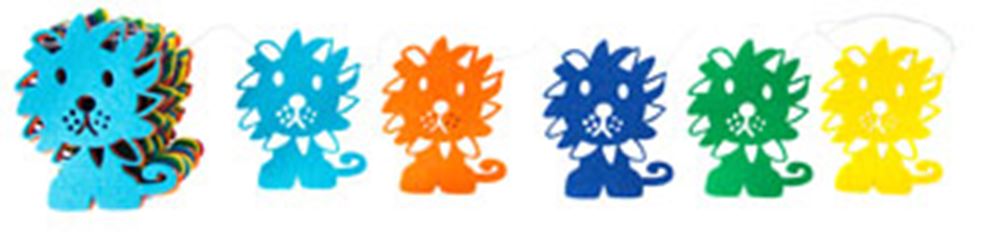 Guirnalda fieltro Miffy león 400 cm (6 s