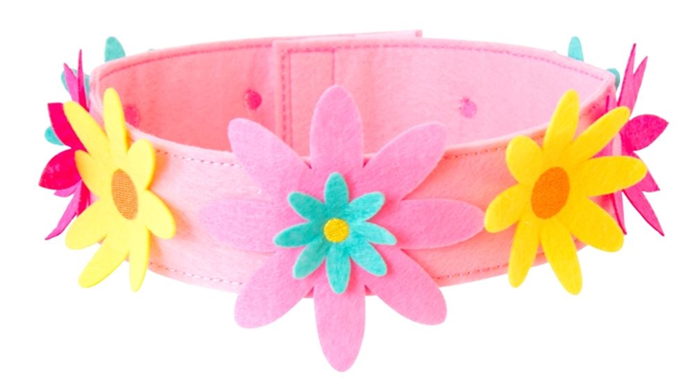 Acceso: corona de fieltro con flor intercambiable