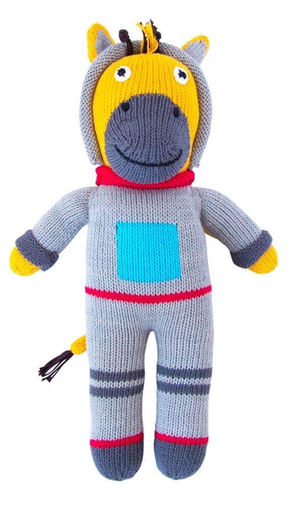 Peluche jirafa de punto astronauta 36 cm (2