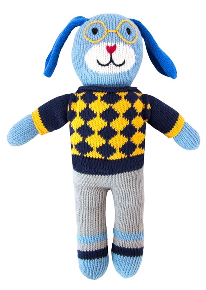Peluche perro de punto Milo 36 cm