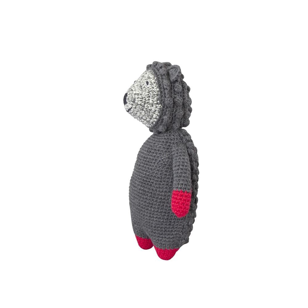Peluche riccio all'uncinetto 27 cm (2 pz)