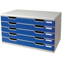 Modulo a3 5 cassetti chiusi sul lato sinistro
