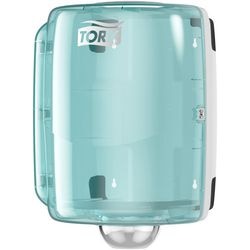 Dispenser di carta per pulizia tork w1, w2 maxi 44,7x32,8x30,2 cm bianco turchese