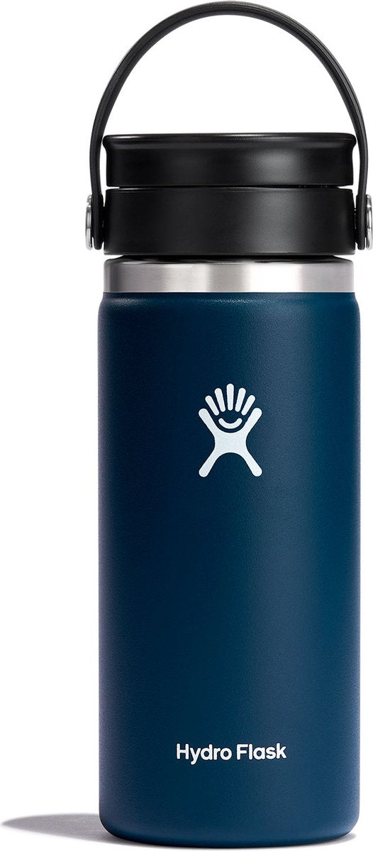 Tazza da caffè Hydro flask con coperchio largo e flessibile (473 ml) - indaco