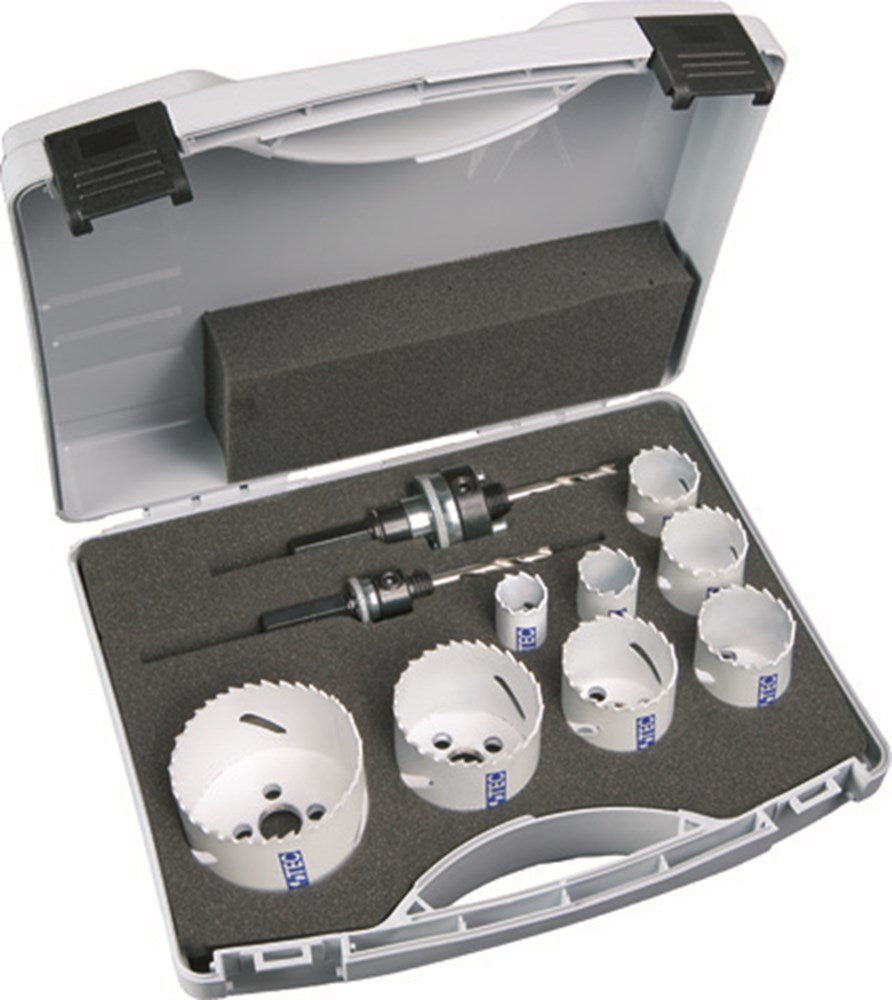 Set seghe a tazza Rotec per idraulico Quick Lock bim-co 10 pezzi