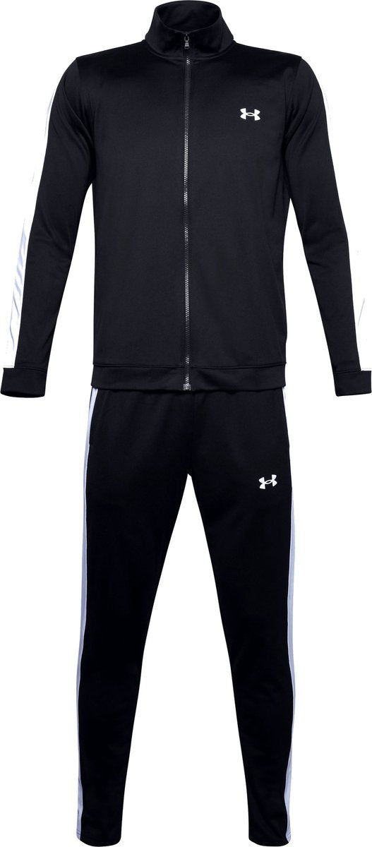 Tuta da ginnastica Under Armour UA Rival Knit Track Suit-BLK da uomo - Nera - Bianca