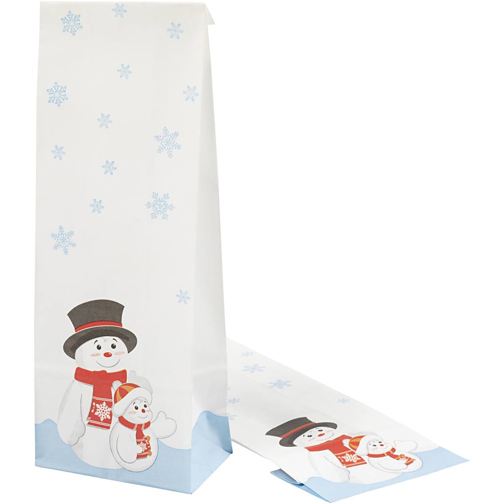 Bolsa de papel de Creativ Company con motivo navideño, 100.