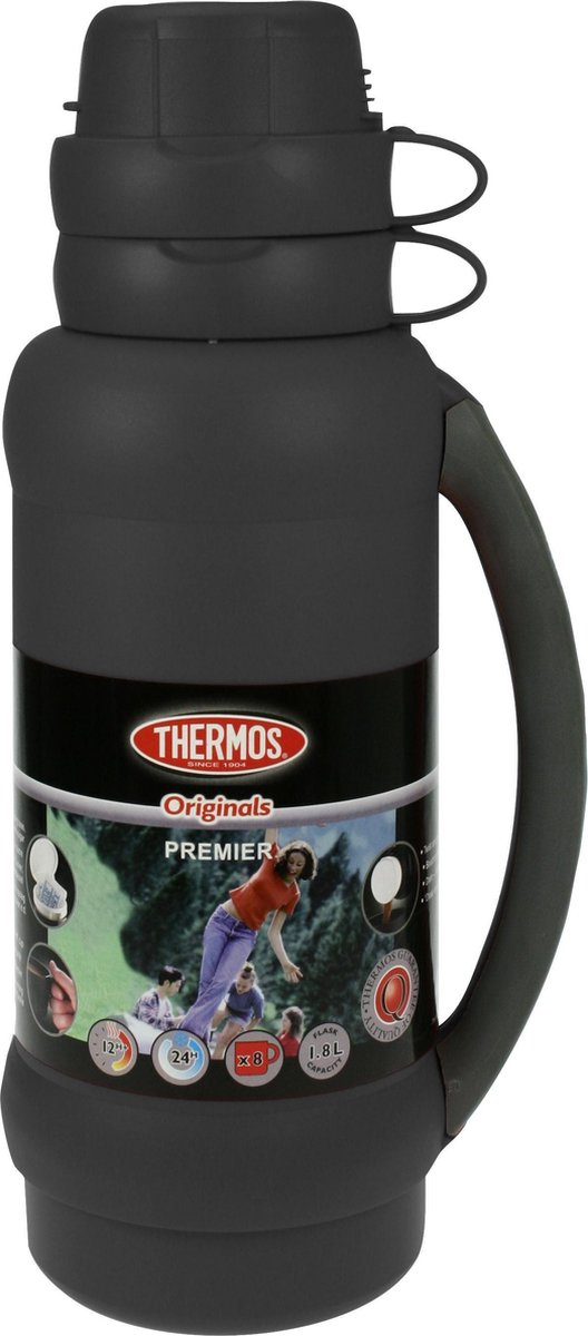 Botella térmica termo premier - 1l8 - negro