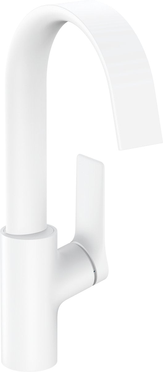 Hansgrohe vivenis - grifo mezclador para lavabo - funcionamiento monomando - sin desagüe - medida 210 mm - caño giratorio - blanco mate
