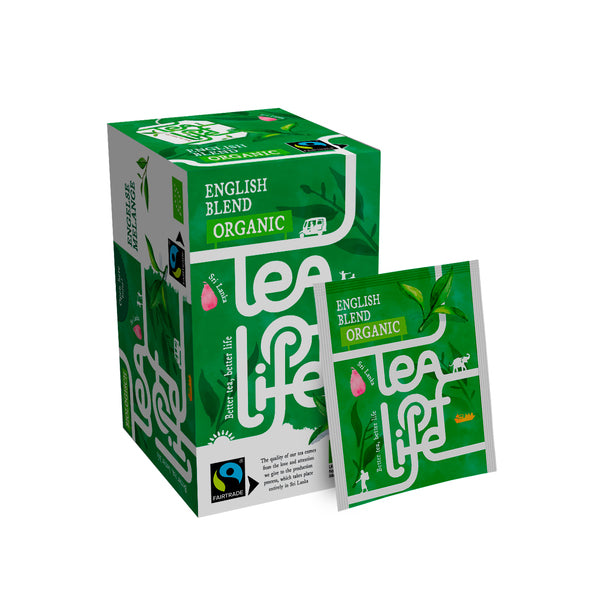 Mezcla inglesa orgánica de comercio justo de Tea of Life (25x1,5gr)