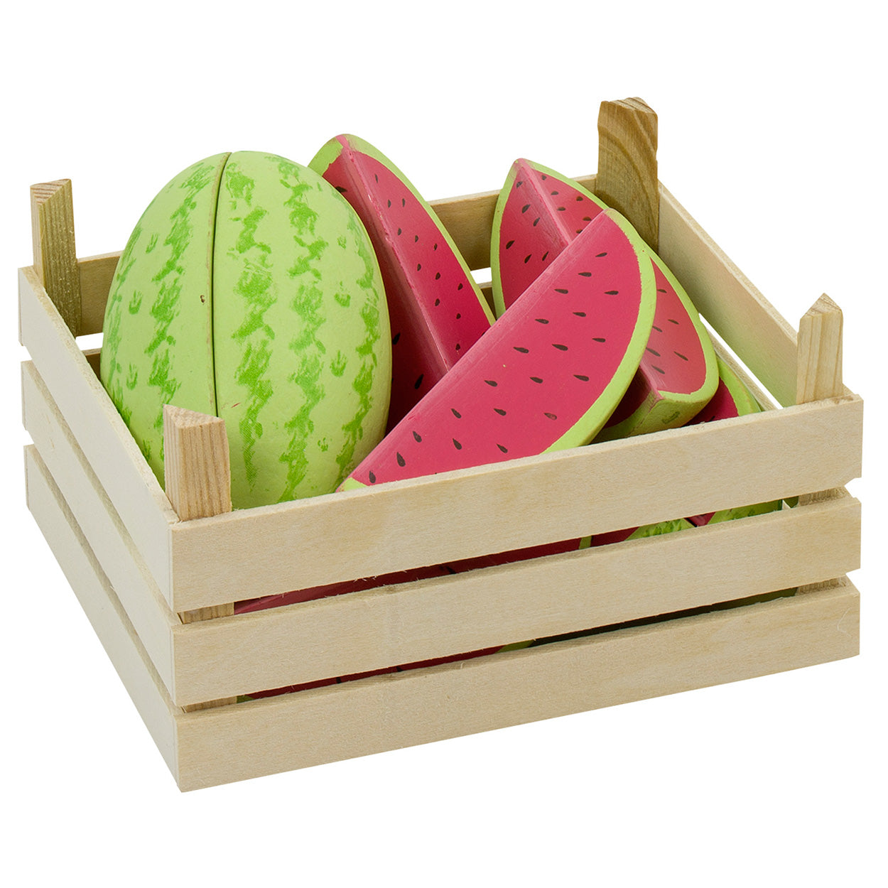 Melones de madera Goki en Coffin, 12dlg.