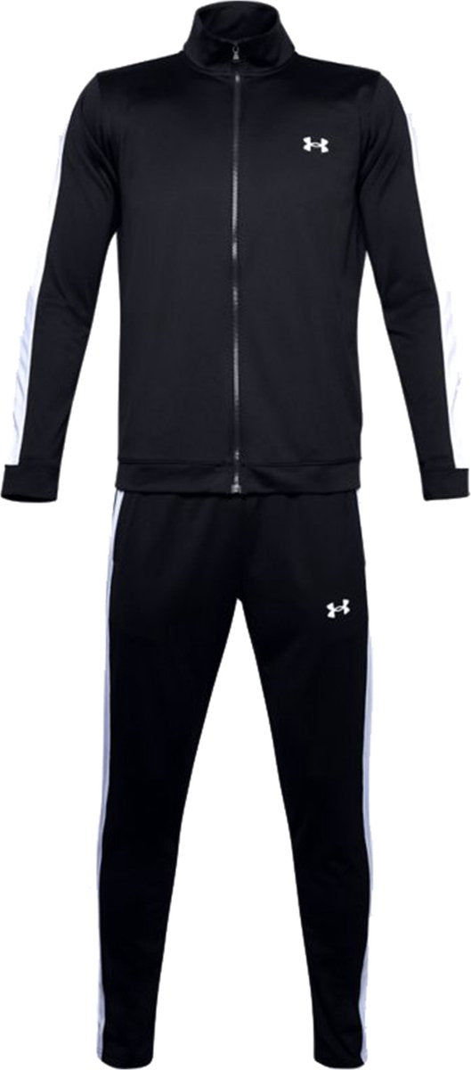 Tuta da ginnastica Under Armour UA Rival Knit Track Suit-BLK da uomo - Nera - Bianca