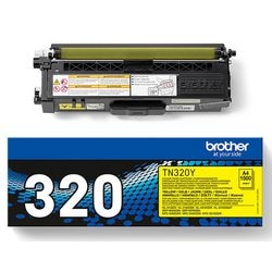 Tonercartridge brother tn320y geel