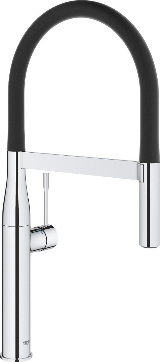 Grohe essence new professional keukenkraan - hoge draaibare uitloop - 2 straalopties - chroom