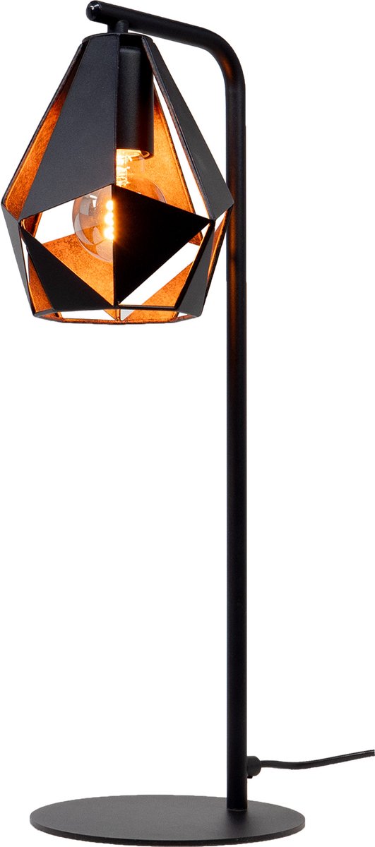 Lámpara de mesa Eglo carlton 4 - e27 - 50,5 cm - cobre negro