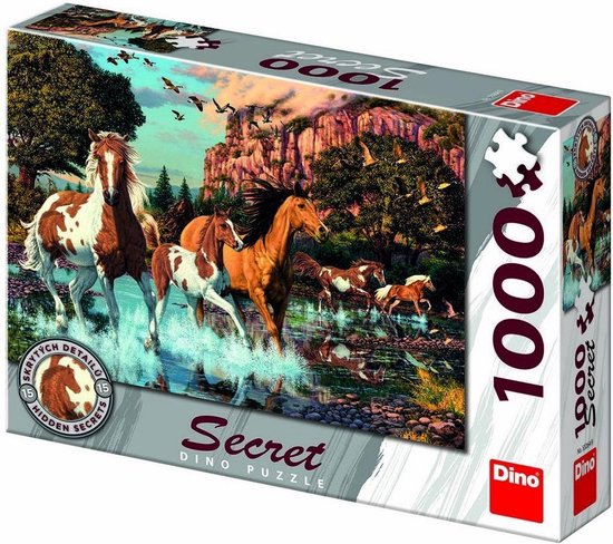 Puzzle con cavalli segreti 1000 pezzi