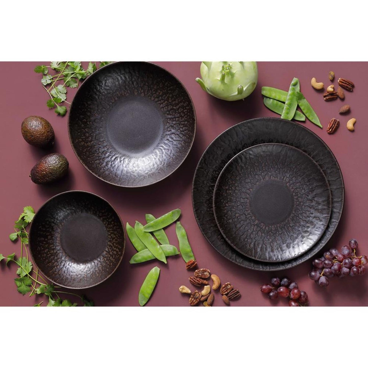 Palmer plato ruston 21cm coupe marrón 6 piezas