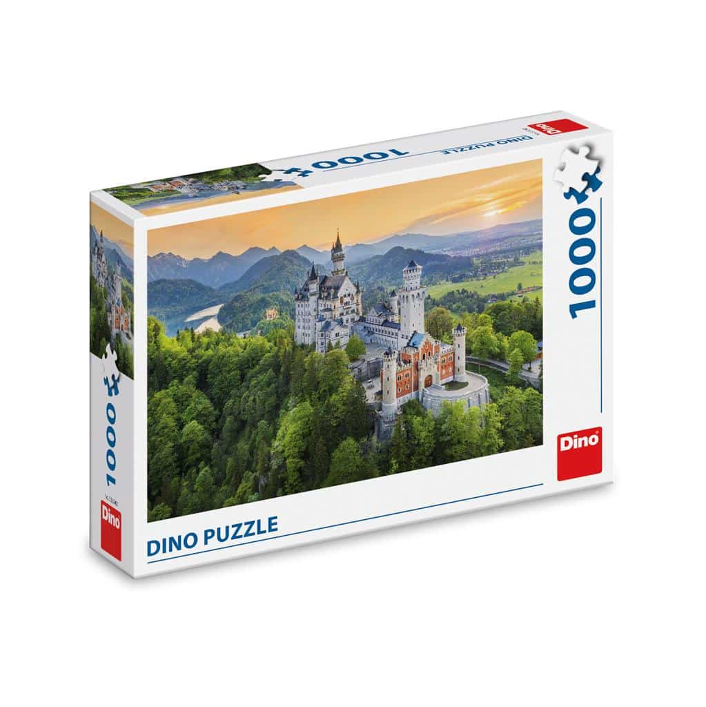 Dinotoys rompecabezas de dinosaurios del castillo de Neuschwanstein - 1000 piezas