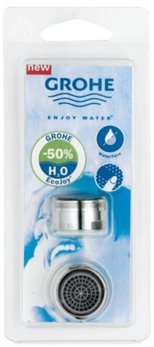 Regolatore di flusso Grohe ecomousseur 2 pezzi cromo