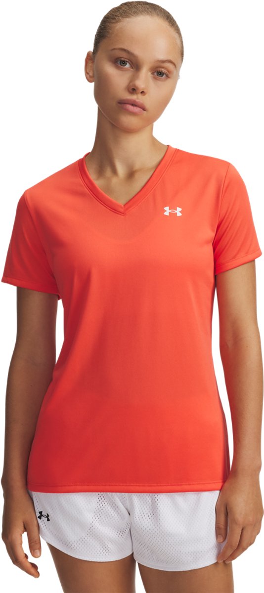 Under armour tech ssv - camiseta deportiva de mujer de color rojo sólido - rojo venom - blanco