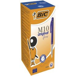Bolígrafo m10 bic 0,4mm azul 50 piezas