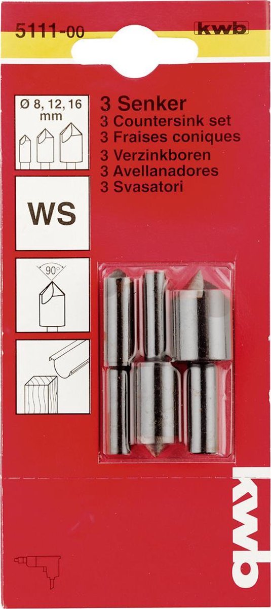 Set punte svasatori Kwb 8-12-16v