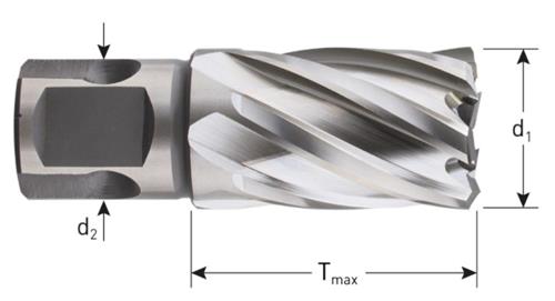 Punta a corona Rotec hss-xe silver-line 25.0mm sl30