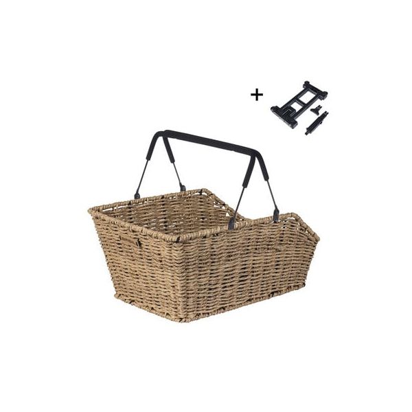 Basil Wicker Bicket Basket cento Rattan Mik 40 x 25 x 12 cm Seagrass