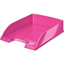 Scomparti per lettere wow leitz A4 rosa metallizzato impilabile