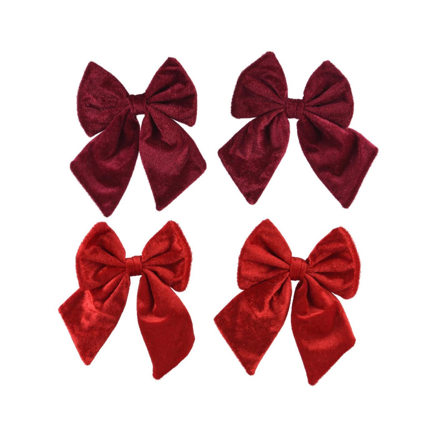 Decoris fiocco rosso bordeaux set da 2 14x17cm