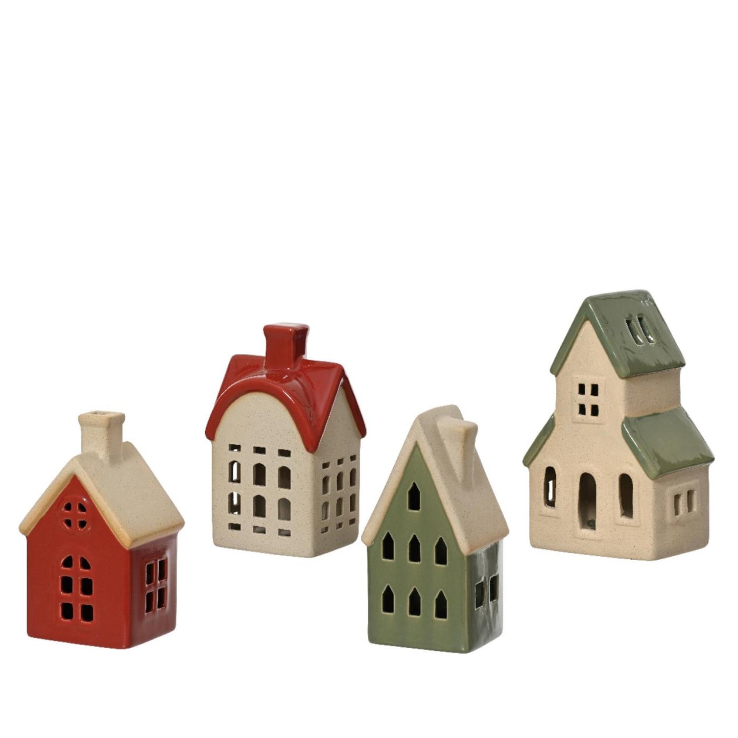 Decoris Casa Navidad porcelana 8,3x11x17,9cm
