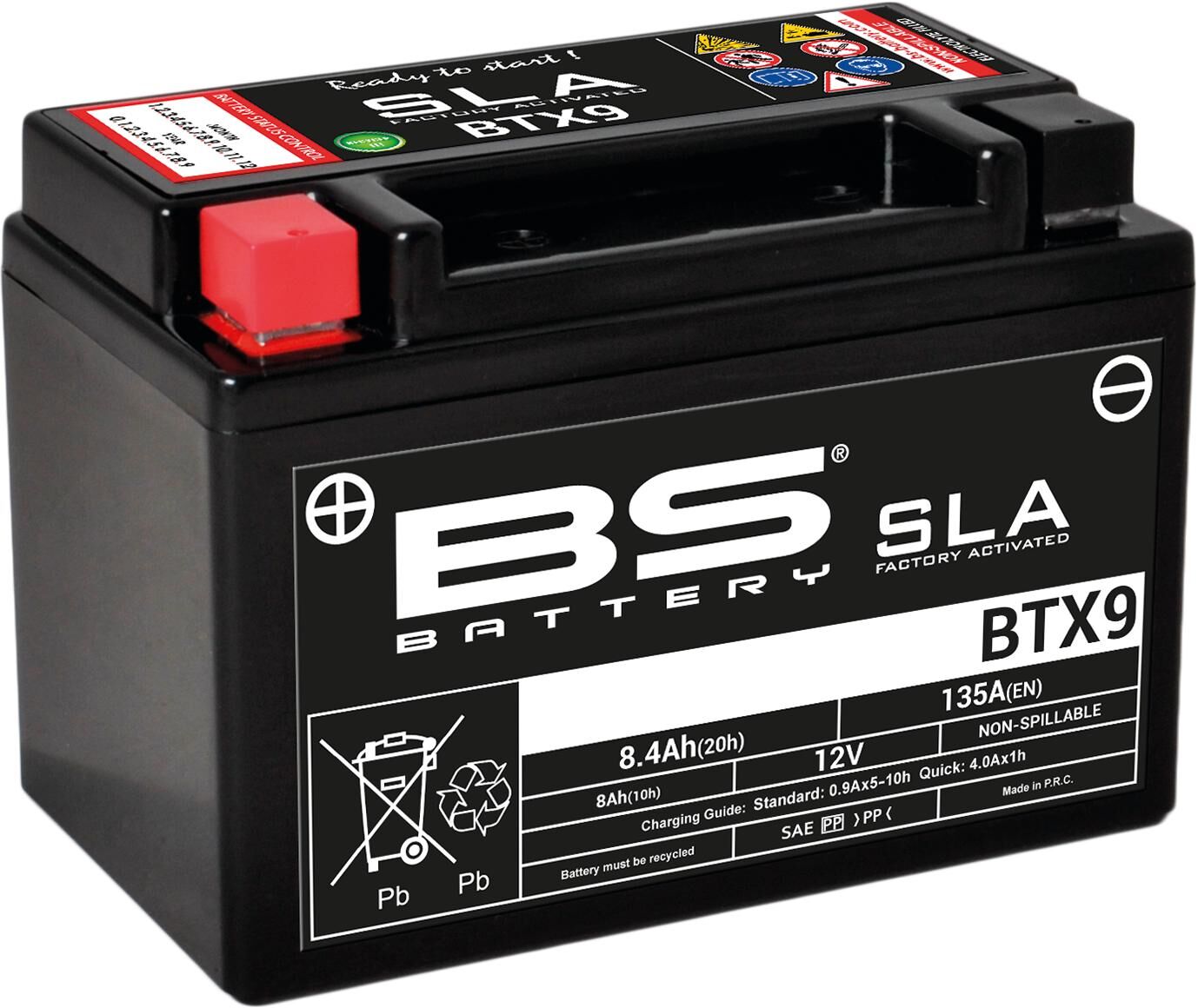 Batteria bs batteria btx9 batteria bs sla