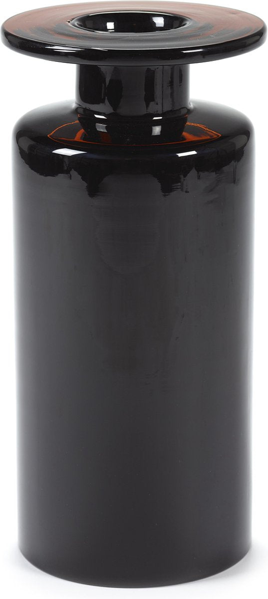 Serax - marie michielssen wind fire - vaso l - nero marrone scuro - 18 ø