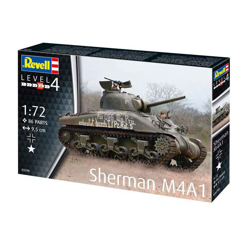 Kit modello Revell - sherman m4a1 1:72 - 86 pz.