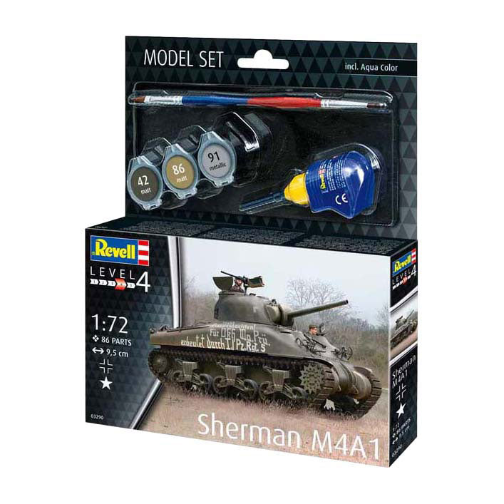 Kit modello Revell - sherman m4a1 1:72 - 86 pz.