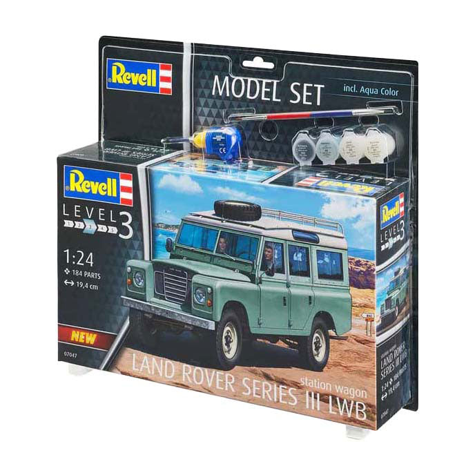 Maqueta Revell - land rover serie iii lwb (s. wagon) 1:24 - 184pzs.