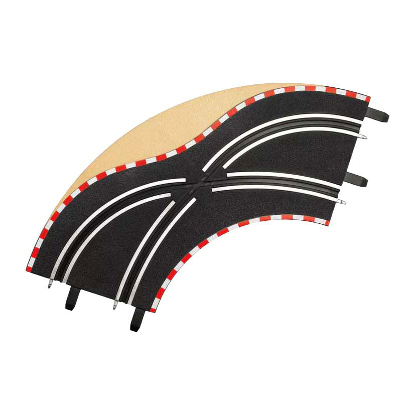 Vai Carrera!!! parte pista cambio corsia curve 1:43, 2 pz.