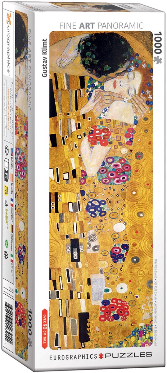 Puzzle Eurographics il bacio dettaglio 1000 pezzi Gustav Klimt.