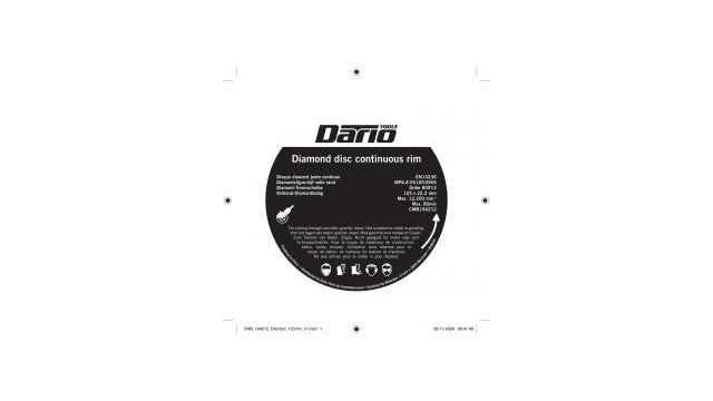 Herramientas de dario Dario Tools Diamond Sharp Full. 125 mm