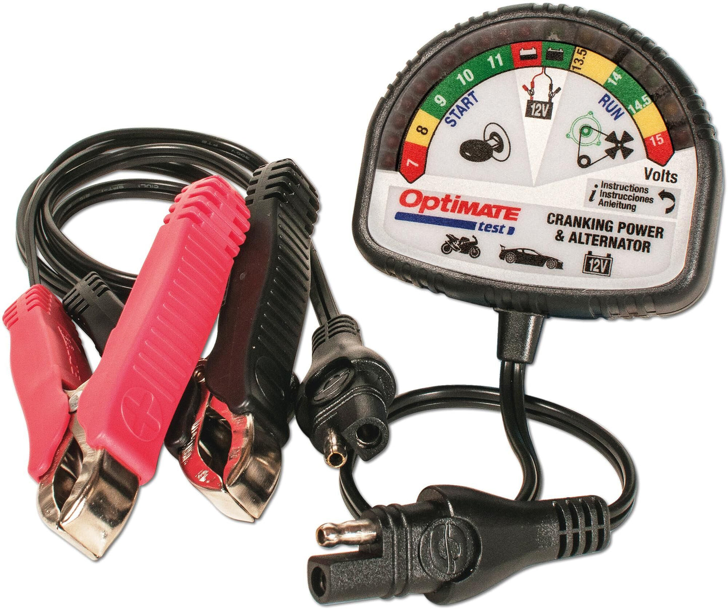 Test di Optato Accutester Tecmate del tester batteria Ottimazione + Alternatore