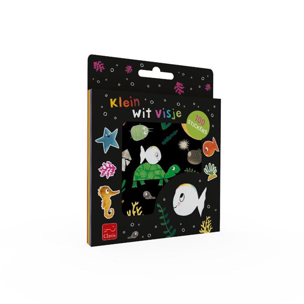 Juego de pegatinas Clavis pequeños peces blancos. 3+