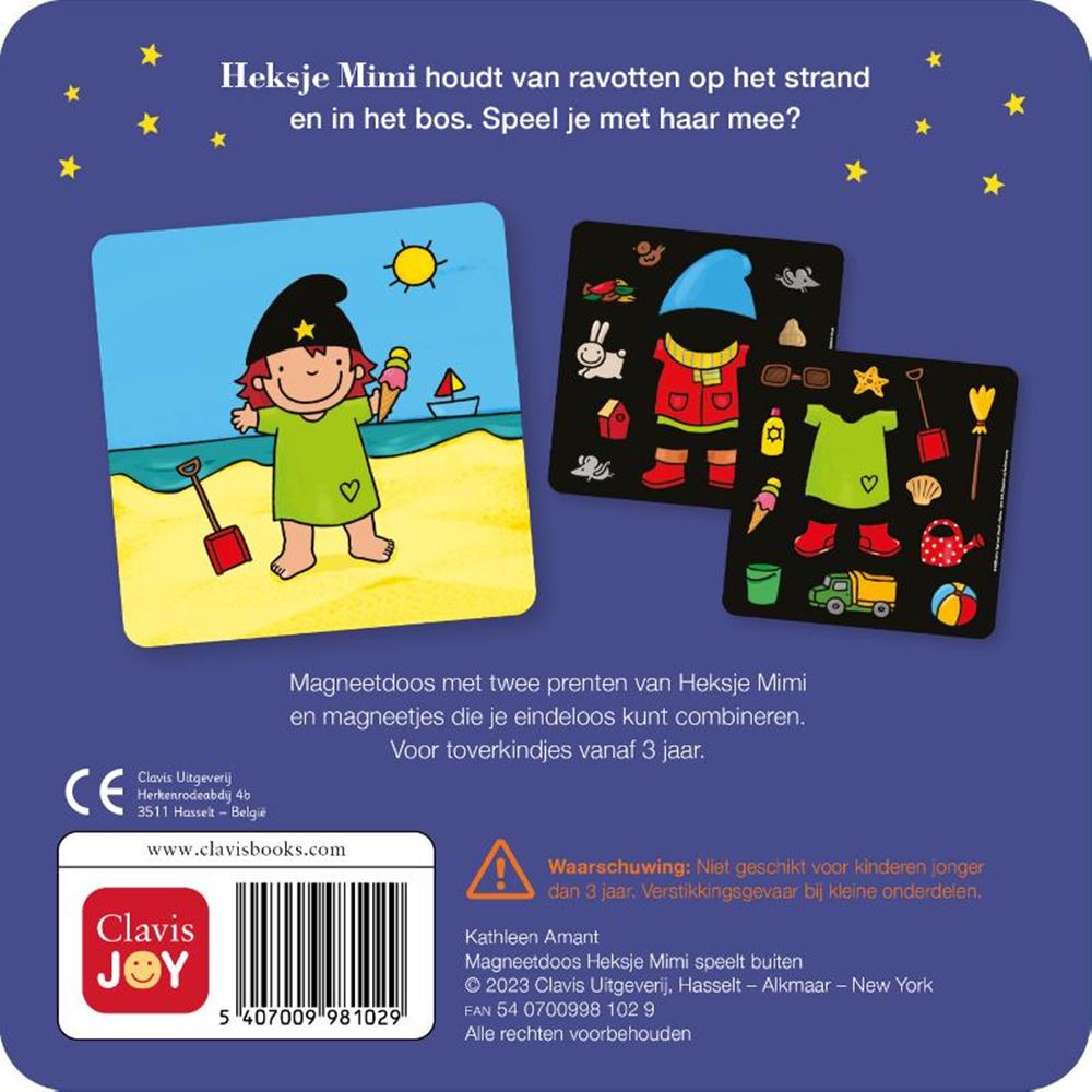 Magnetic box witch Mimi plays outside 3+