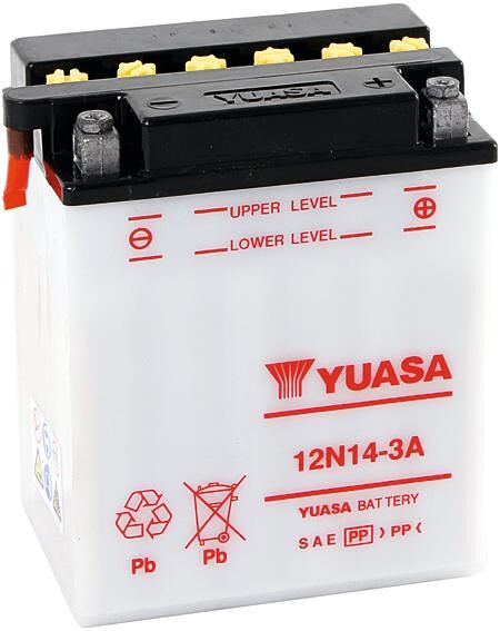 Batería Yuasa 12N14-3A Estándar sin SP