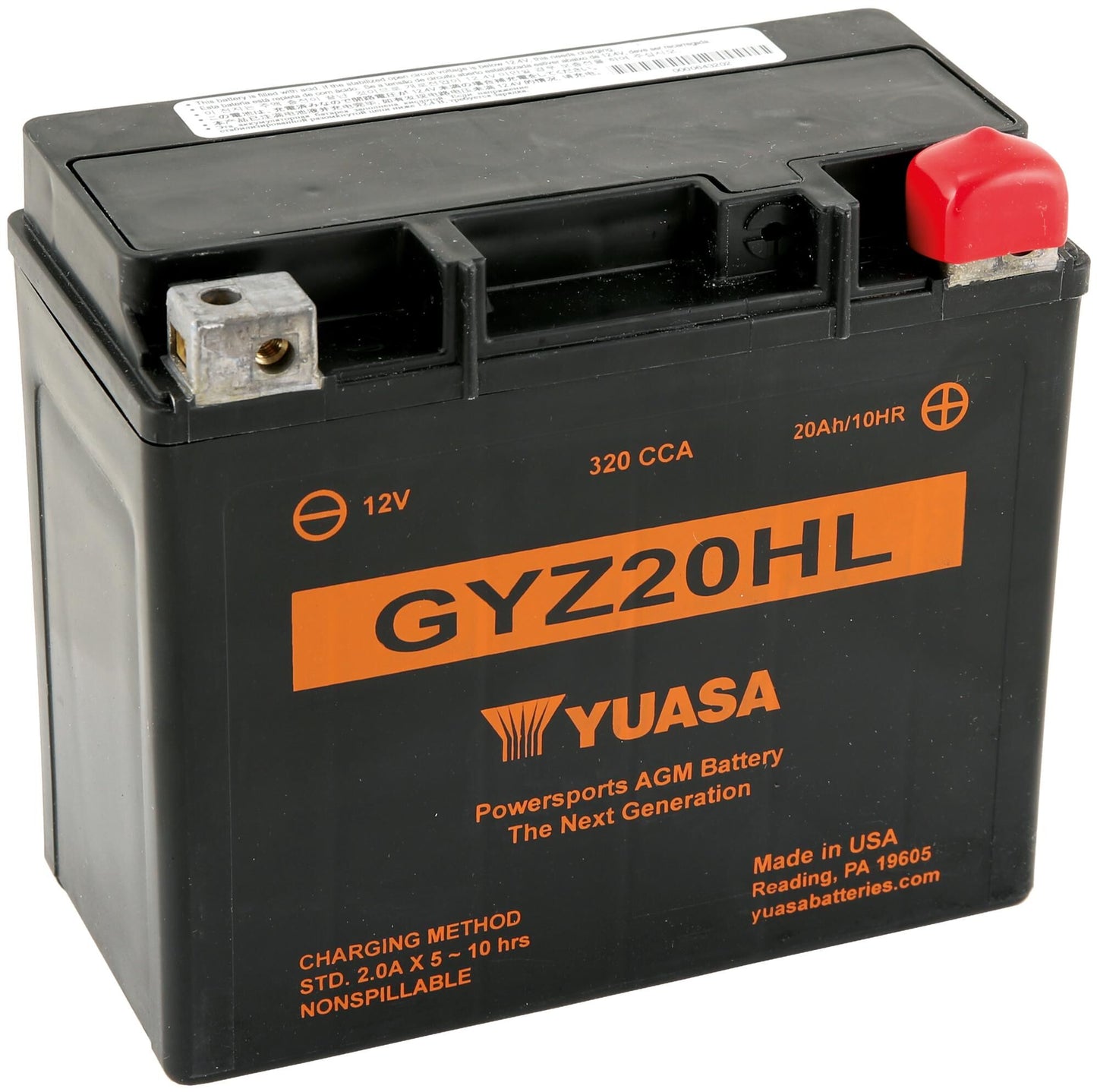 Batería Yuasa Gyz20HL AGM