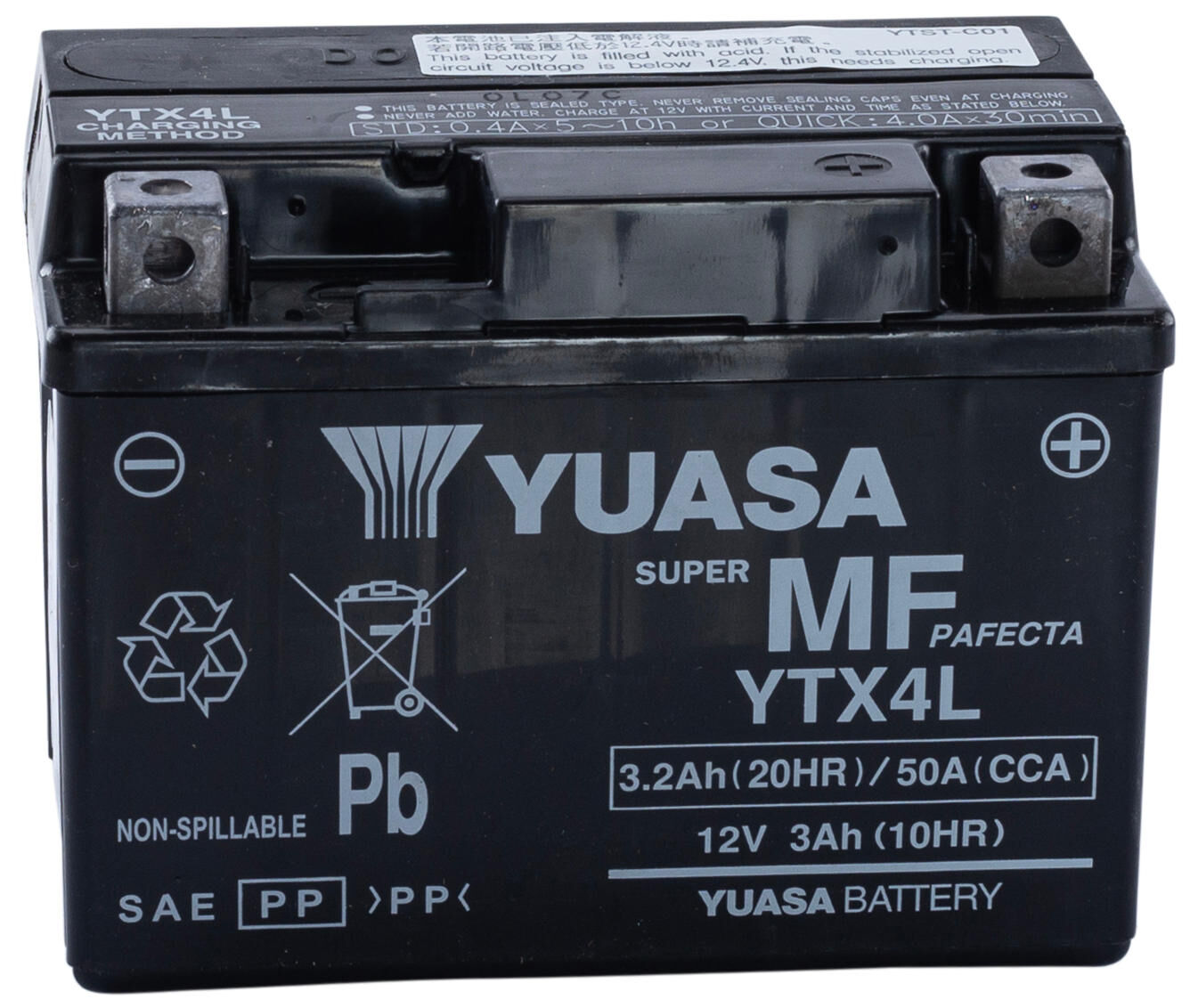 Batería Yuasa YTX4L AGM