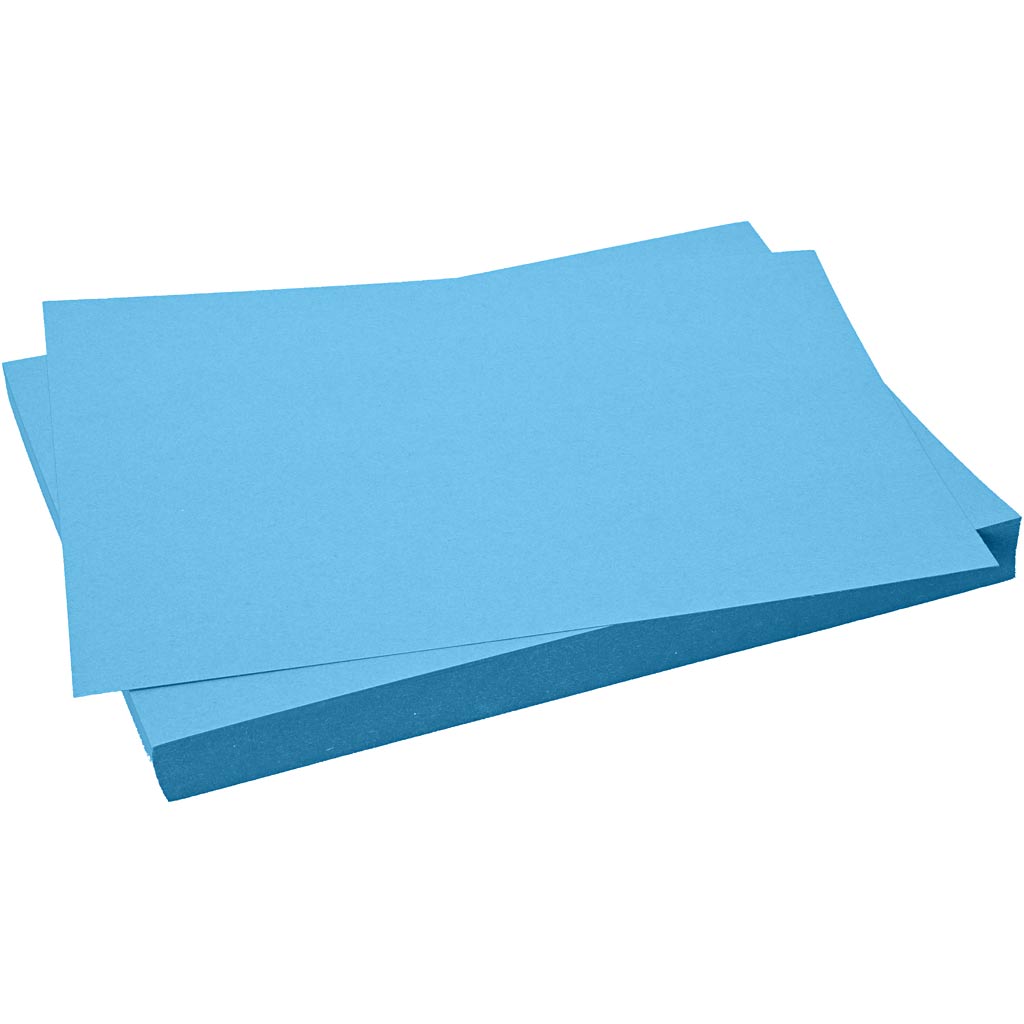 Cardboard de Creativ Company, hoja 50x70 cm, 270 g, azul, 10 hojas 1 caja