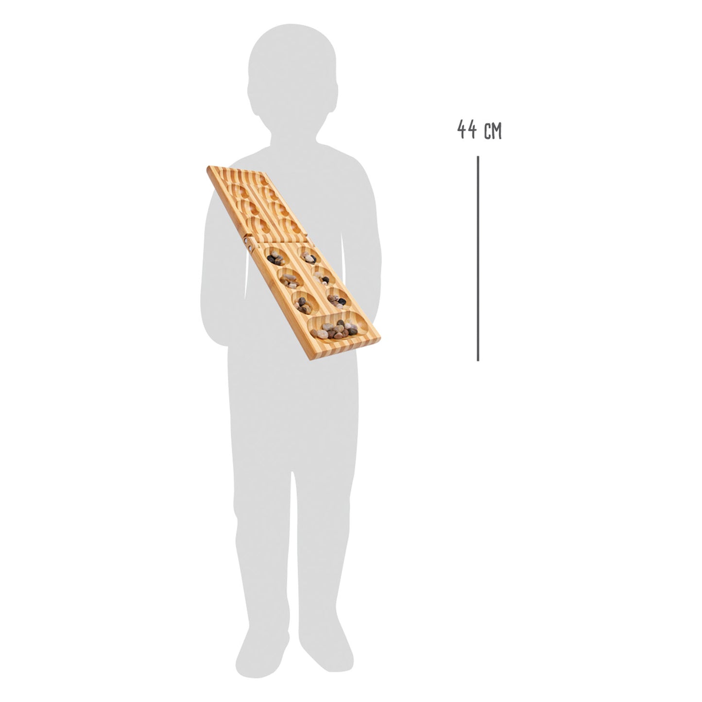 Gioco di strategia di legno di piccoli piedi kalaha