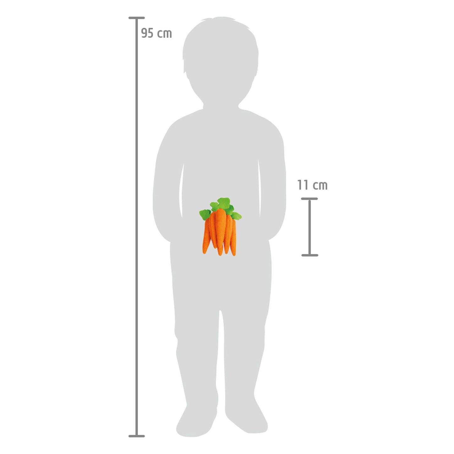 Pequeño fábrica de zanahorias de comida de juguete, 7dlg.