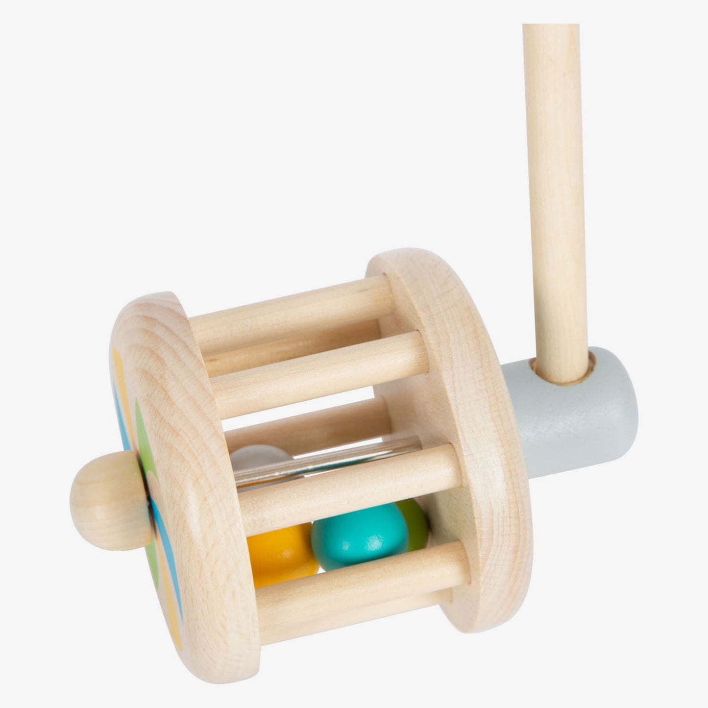 Figura a spinta in legno a piede piccole scuotere