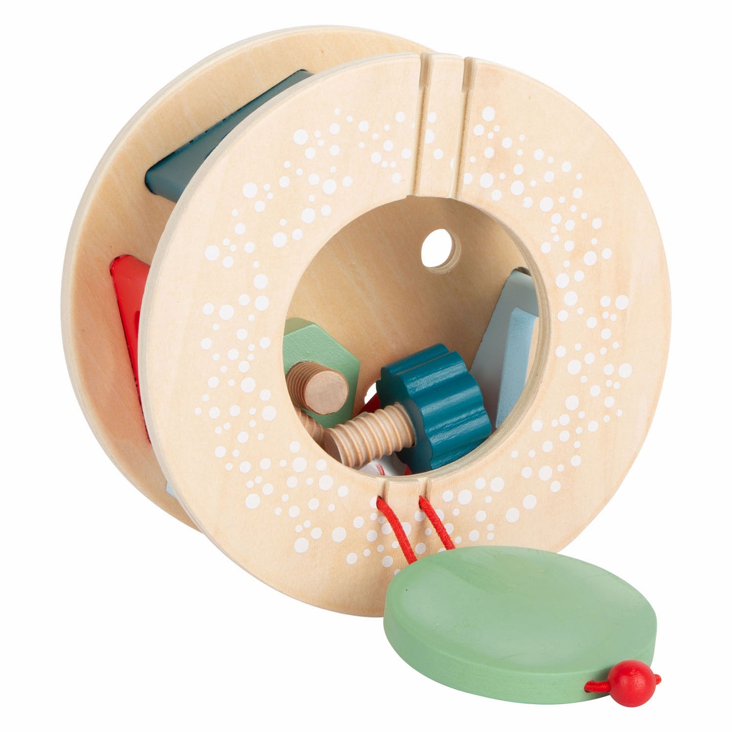Trek di legno di piccoli piedi Figura Vormstoof Slak, 6dlg.